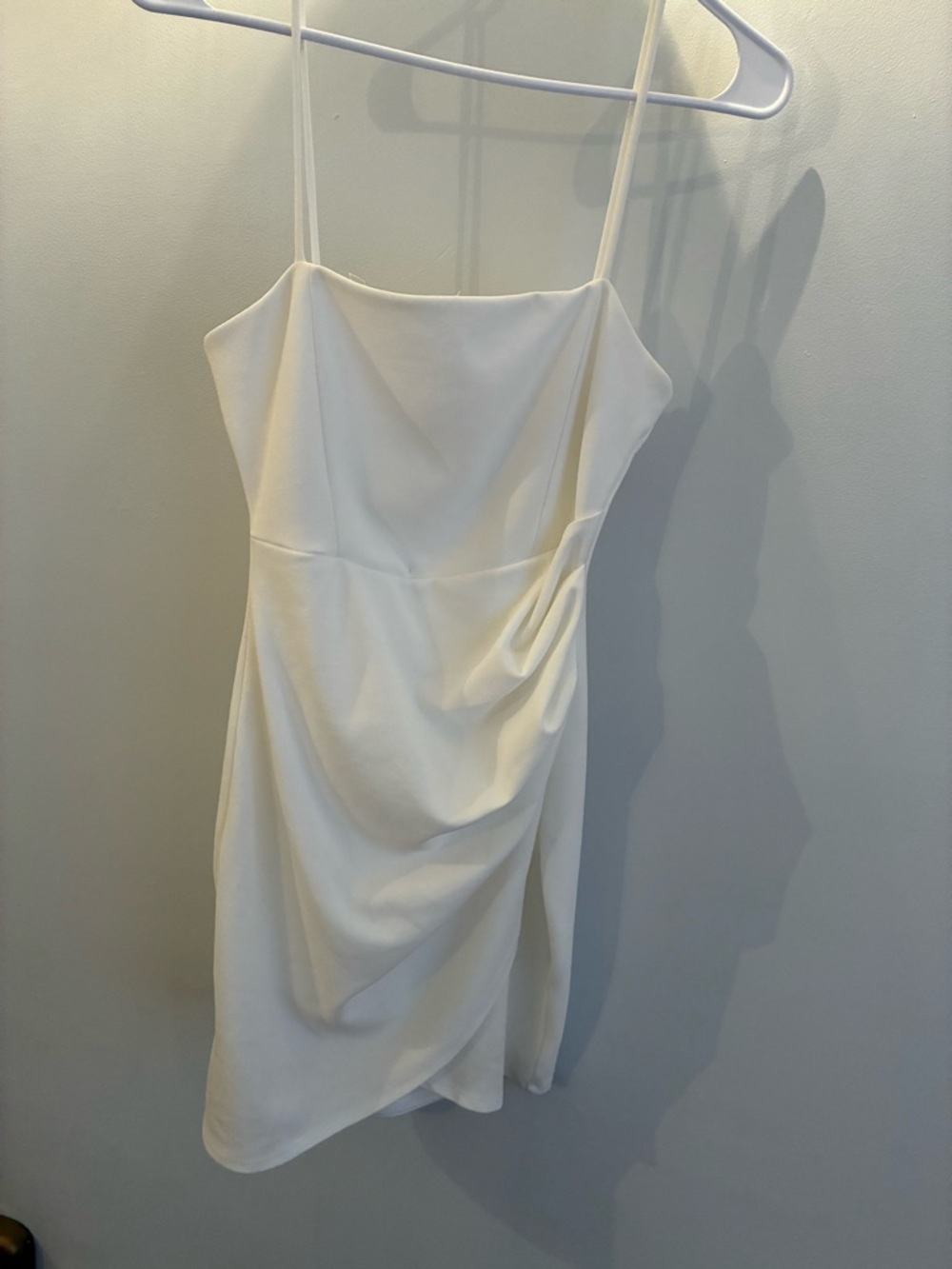 Windsor Cream Spaghetti Strap Mini Dress